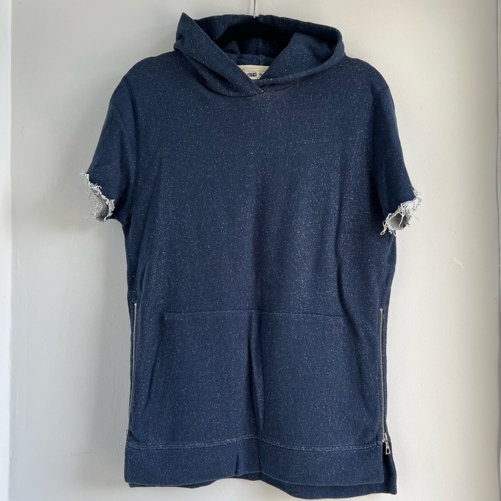 KITH x John‎ Elliott + Co Villain Hoodie Speckled Navy Tokyo Sakura Project Med